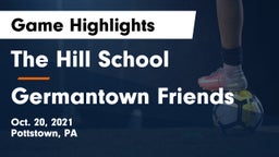 The Hill School vs Germantown Friends  Game Highlights - Oct. 20, 2021
