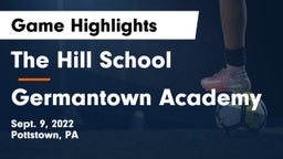 The Hill School vs Germantown Academy Game Highlights - Sept. 9, 2022
