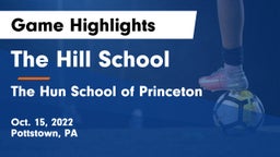 The Hill School vs The Hun School of Princeton Game Highlights - Oct. 15, 2022