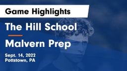 The Hill School vs Malvern Prep  Game Highlights - Sept. 14, 2022