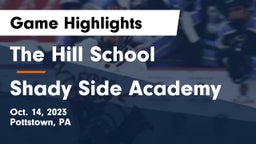 The Hill School vs Shady Side Academy Game Highlights - Oct. 14, 2023