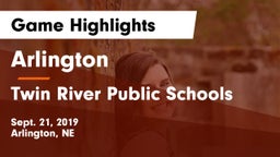Arlington  vs Twin River Public Schools Game Highlights - Sept. 21, 2019