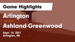 Arlington  vs Ashland-Greenwood  Game Highlights - Sept. 14, 2021