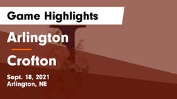 Arlington  vs Crofton  Game Highlights - Sept. 18, 2021
