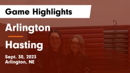 Arlington  vs Hasting Game Highlights - Sept. 30, 2023