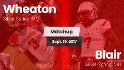 Matchup: Wheaton  vs. Blair  2017