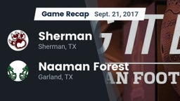Recap: Sherman  vs. Naaman Forest  2017