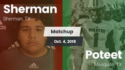 Matchup: Sherman  vs. Poteet  2018