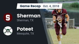 Recap: Sherman  vs. Poteet  2018