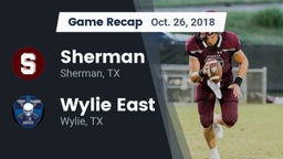 Recap: Sherman  vs. Wylie East  2018