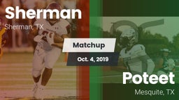 Matchup: Sherman  vs. Poteet  2019