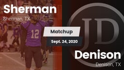 Matchup: Sherman  vs. Denison  2020