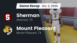 Recap: Sherman  vs. Mount Pleasant  2020