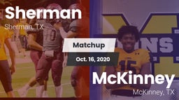 Matchup: Sherman  vs. McKinney  2020