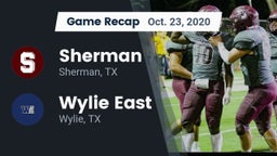 Recap: Sherman  vs. Wylie East  2020