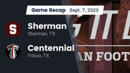 Recap: Sherman  vs. Centennial  2023