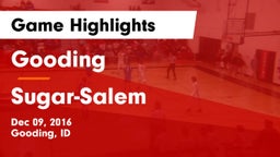 Gooding  vs Sugar-Salem  Game Highlights - Dec 09, 2016