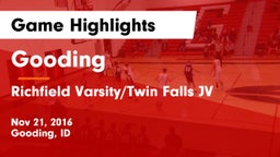 Gooding  vs Richfield Varsity/Twin Falls JV Game Highlights - Nov 21, 2016