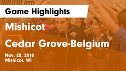 Mishicot  vs Cedar Grove-Belgium  Game Highlights - Nov. 20, 2018