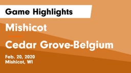 Mishicot  vs Cedar Grove-Belgium  Game Highlights - Feb. 20, 2020