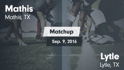 Matchup: Mathis  vs. Lytle  2016