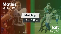 Matchup: Mathis  vs. Taft  2016