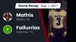 Recap: Mathis  vs. Falfurrias  2017