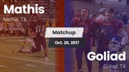 Matchup: Mathis  vs. Goliad  2017