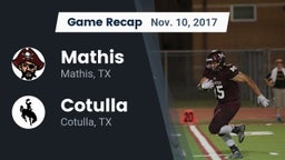 Recap: Mathis  vs. Cotulla  2017