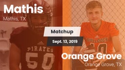 Matchup: Mathis  vs. Orange Grove  2019