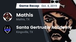 Recap: Mathis  vs. Santa Gertrudis Academy 2019