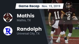 Recap: Mathis  vs. Randolph  2019