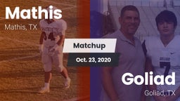 Matchup: Mathis  vs. Goliad  2020