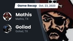Recap: Mathis  vs. Goliad  2020