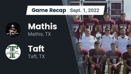 Recap: Mathis  vs. Taft  2022