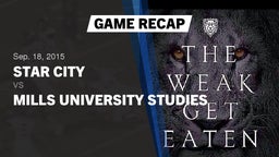 Recap: Star City  vs. Mills University Studies  2015