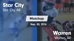 Matchup: Star City High vs. Warren  2016
