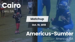 Matchup: Cairo  vs. Americus-Sumter  2018