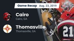 Recap: Cairo  vs. Thomasville  2019