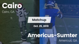 Matchup: Cairo  vs. Americus-Sumter  2019