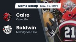 Recap: Cairo  vs. Baldwin  2019