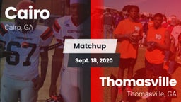 Matchup: Cairo  vs. Thomasville  2020