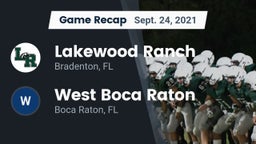Recap: Lakewood Ranch  vs. West Boca Raton  2021