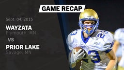 Recap: Wayzata  vs. Prior Lake  2015