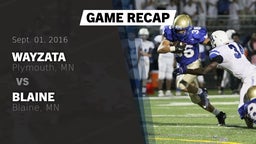 Recap: Wayzata  vs. Blaine  2016