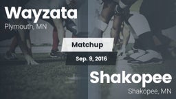 Matchup: Wayzata  vs. Shakopee  2016