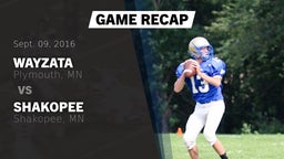 Recap: Wayzata  vs. Shakopee  2016