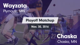 Matchup: Wayzata  vs. Chaska  2016