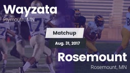 Matchup: Wayzata  vs. Rosemount  2017