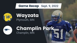 Recap: Wayzata  vs. Champlin Park  2022